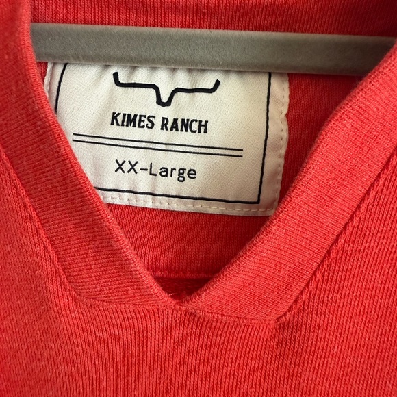 Kimes Ranch Ombré Monterey Dipped Hoodie Sweatshirt Garment Dyed Crop Western - Picture 2 of 4